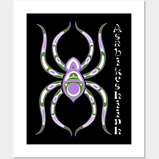 Asabikeshiinh (spider) Genderqueer Pride Posters and Art